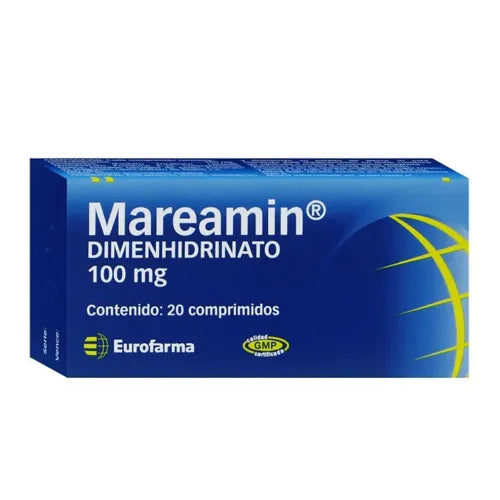 Mareamin Dimenhidrinato 100 mg 20 Comprimidos