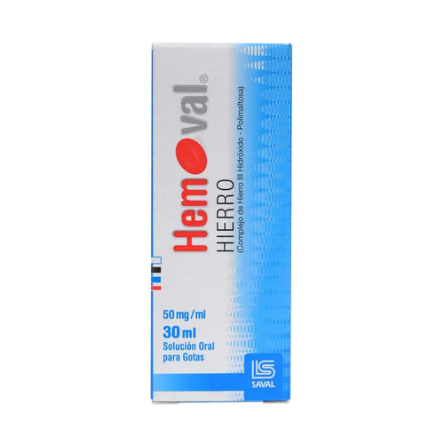 Hemoval Hierro 50mg/ml Oral Gotas 30 ml
