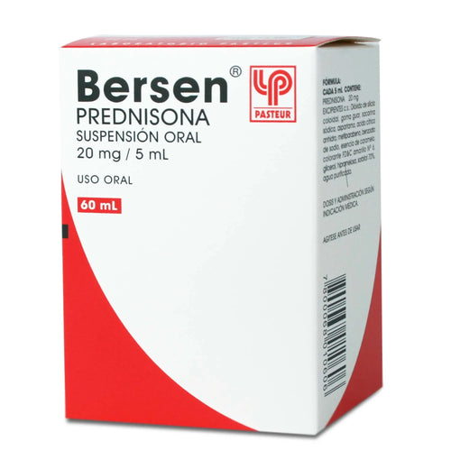 Bersen Prednisona 20 mg/5ml Suspension 60 ml
