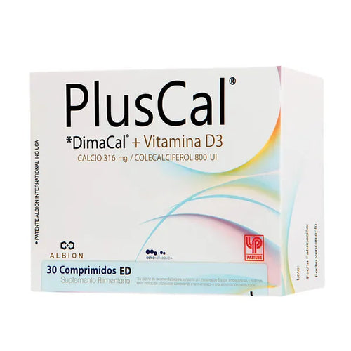 Pluscal Calcio y Vitamina D3 30 Comprimidos