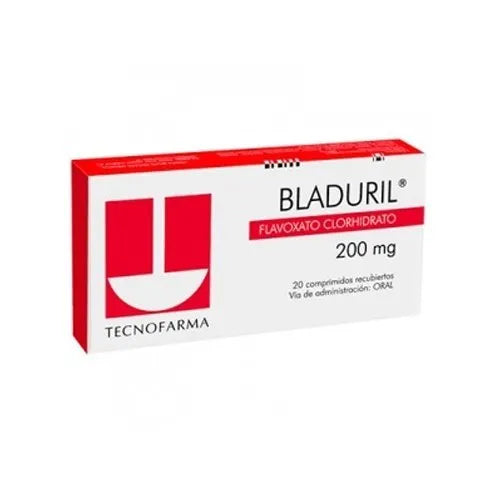 Bladuril Flavoxato Clorhidrato 200 mg 20 Comprimidos Recubiertos