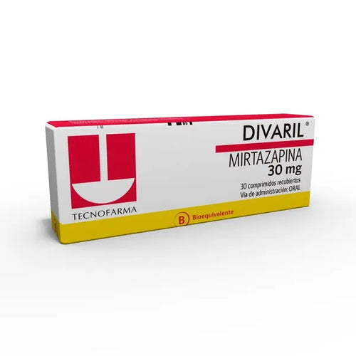 Divaril Mirtazapina 30 mg 30 Comprimidos Recubiertos