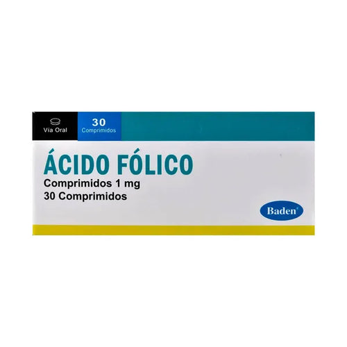 Acido Folico 1 mg 30 Comprimidos