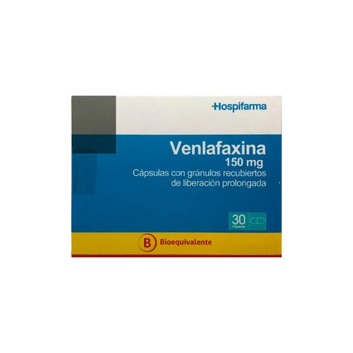 Venlafaxina 150 mg 30 Comprimidos Liberacion Prolongada