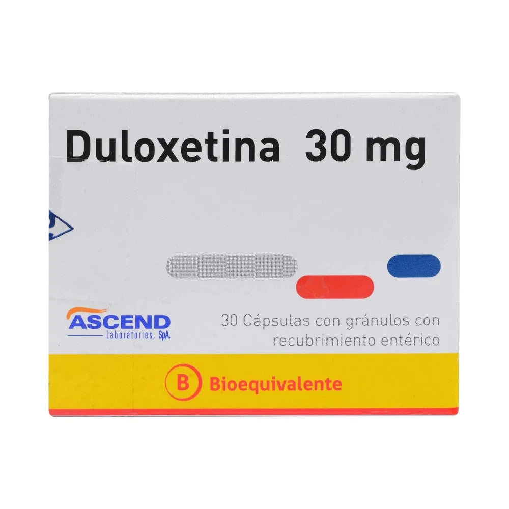 Duloxetina 30 mg 30 Capsulas