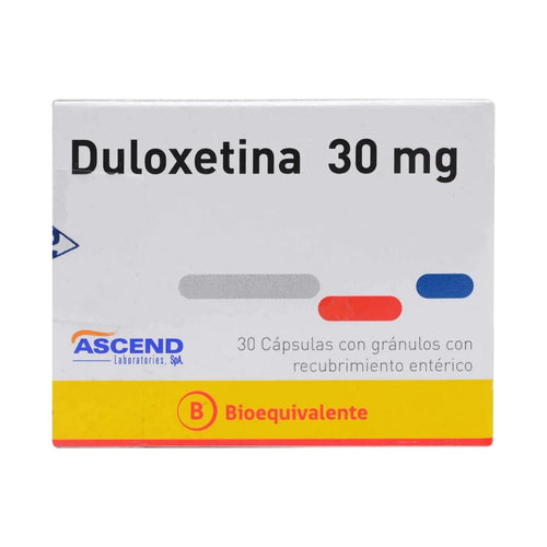 Duloxetina 30 mg 30 Capsulas
