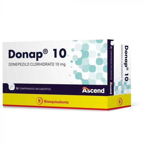 Donap Donepezilo 10 mg 30 Comprimidos Recubiertos