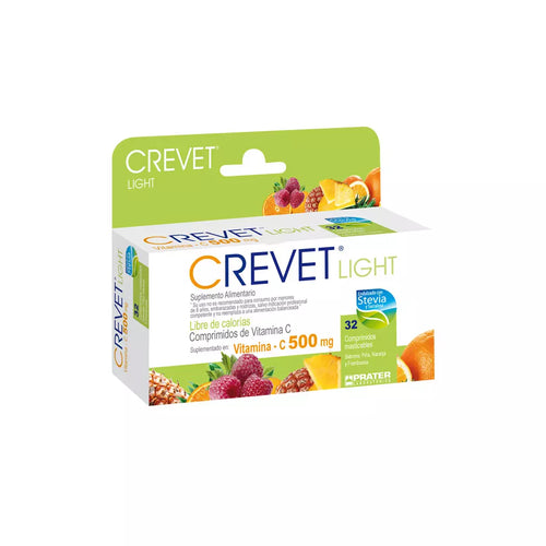 Crevet Light Acido Ascorbico Vitamina C 500 mg 32 Comprimidos