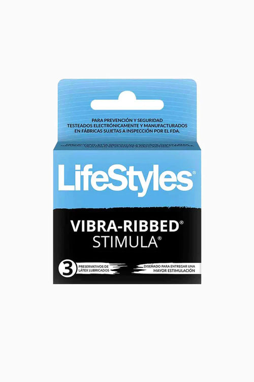 LIFESTYLES VIBRA RIBBED STIMULA 3 UNIDADES