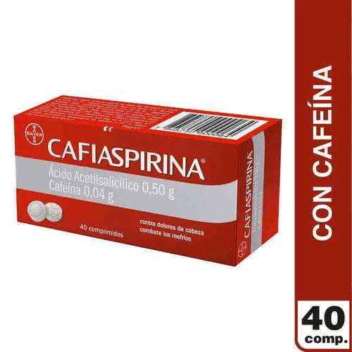 Cafiaspirina Acido Acetilsalicilico 40 mg 40 Comprimidos