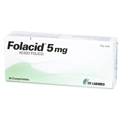 FOLACID 5 MG X 30 COMPRIMIDOS