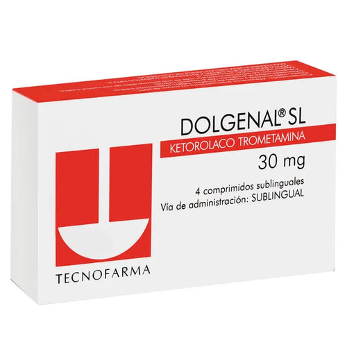 Dolgenal SL Ketorolaco 30 mg 4 Comprimidos Sub-Lingual