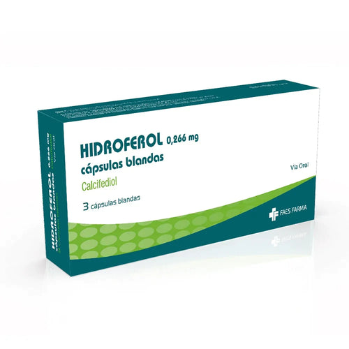 Hidroferol 0.266 mg 3 Capsulas Blandas